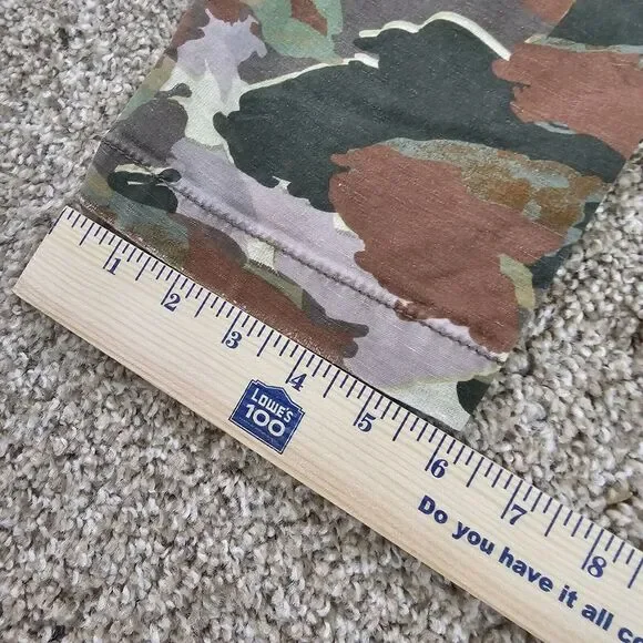 Anthropologie Cargo Pants‎ Womens 27 Camo Camouflage Cargo Pants Distressed Y2K - Picture 6 of 11